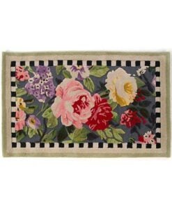 MacKenzie-Childs Tudor Rose Rug - 2’3″ x 3’9″