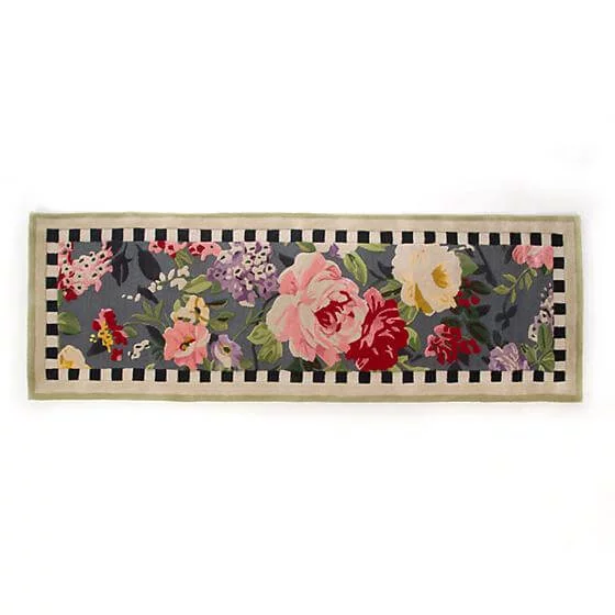 MacKenzie-Childs Tudor Rose Rug - 2’8″ x 8′ Runner
