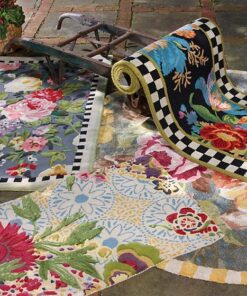 MacKenzie-Childs Tudor Rose Rug - 3′ x 5′, view 2