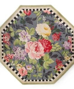 MacKenzie-Childs Tudor Rose Rug - 6′ Octagon