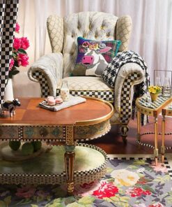 MacKenzie-Childs Tudor Rose Rug - 5′ x 8′, view 4