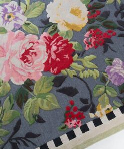 MacKenzie-Childs Tudor Rose Rug - 5′ x 8′, view 2