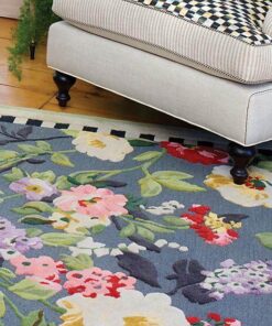 MacKenzie-Childs Tudor Rose Rug - 8′ x 10′, view 3