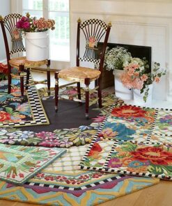 MacKenzie-Childs Butterfly Garden Rug - 6′ Round, view 2