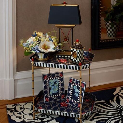 MacKenzie-Childs Courtly Check Desk Clock - Shop Dekado