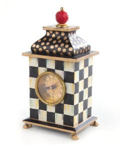 MacKenzie-Childs Courtly Check Desk Clock