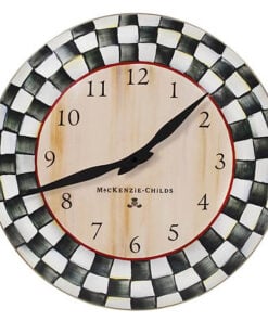 MacKenzie-Childs Courtly Check Enamel Clock