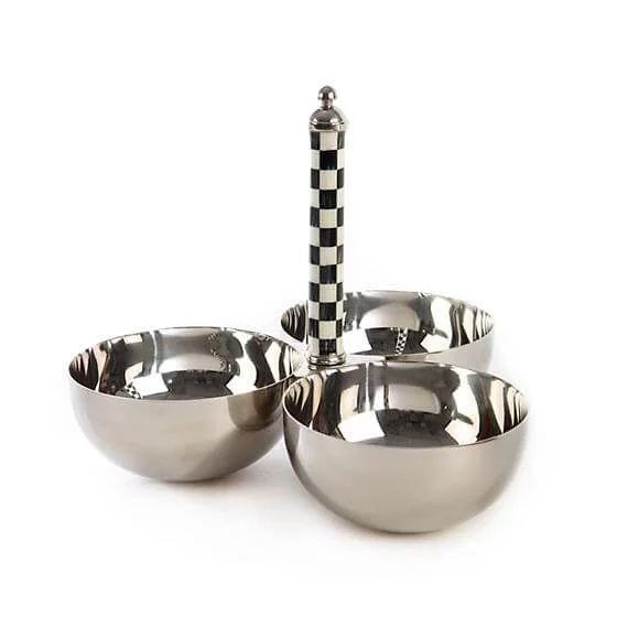 MacKenzie-Childs Supper Club Trio - Courtly Check