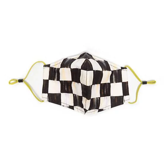 MacKenzie-Childs Courtly Check Face Mask - Cone