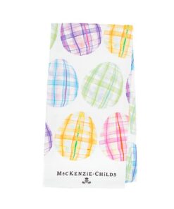 MacKenzie-Childs Tartan Eggs Printed Dish Towel