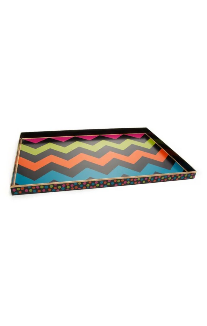 MacKenzie-Childs - Trampoline Tray - Black - Large