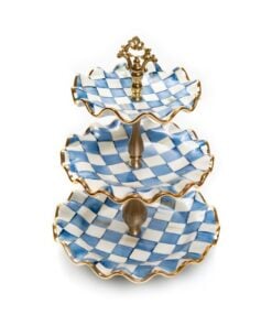 MacKenzie-Childs - Royal Check Three Tier Sweet Stand