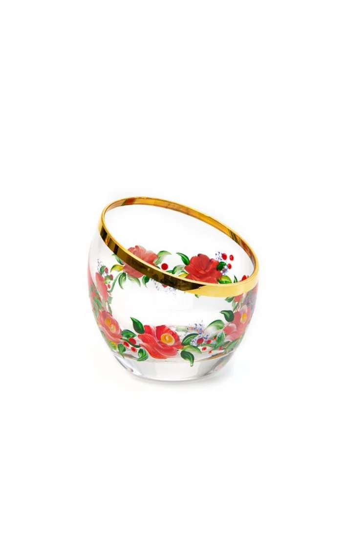 MacKenzie-Childs - Rose Sugar Bowl