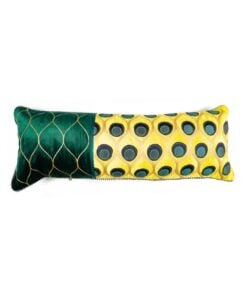 Emerald Peacock Lumbar Pillow
