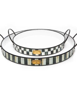 Mackenzie-Childs – Spectator Galvanized Outdoor Trays - Set of 2