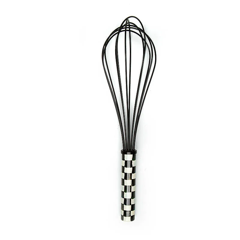MacKenzie-Childs Courtly Check Large Whisk - Black