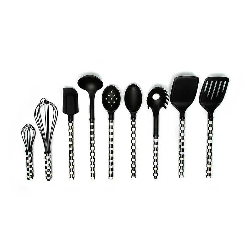 MacKenzie-Childs – Courtly Check Large Whisk – Black - Image 2