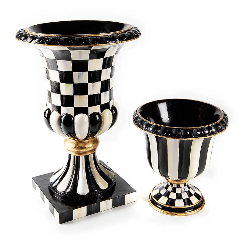 Mackenzie-Childs – Courtly Stripe Tabletop Urn - Image 2