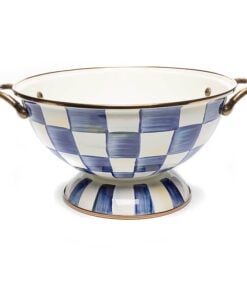 Mackenzie-Childs – Royal Check Enamel Almost Everything Bowl
