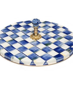 Mackenzie-Childs – Royal Check Enamel Cheese Course