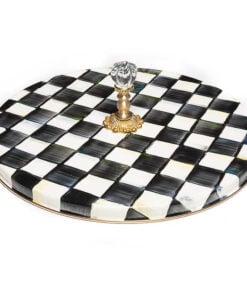 Mackenzie-Childs – Courtly Check Enamel Cheese Course