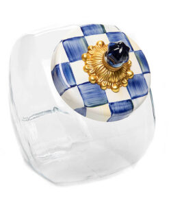 Mackenzie-Childs – Sweets Jar With Royal Check Enamel Lid
