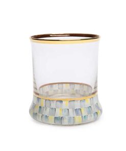 Mackenzie-Childs – Sterling Check Tumbler