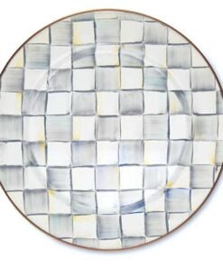 Mackenzie-Childs – Sterling Check Enamel Charger/Plate