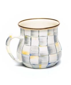Mackenzie-Childs – Sterling Check Enamel Mug