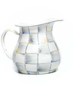 Mackenzie-Childs – Sterling Check Enamel Creamer