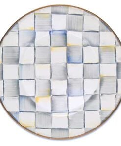 Mackenzie-Childs – Sterling Check Enamel Dinner Plate
