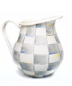 Mackenzie-Childs – Sterling Check Enamel Pitcher