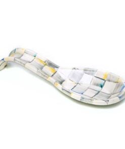 Mackenzie-Childs – Sterling Check Enamel Spoon Rest