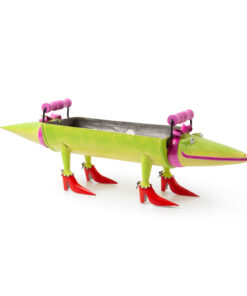 MacKenzie-Childs Patience Brewster Gloria Alligator Planter