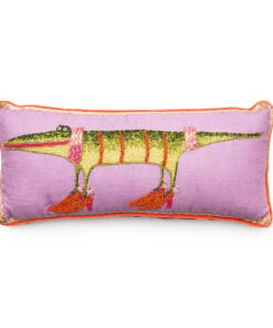 Mackenzie-Childs – Patience Brewster Gloria Alligator Lumbar Pillow
