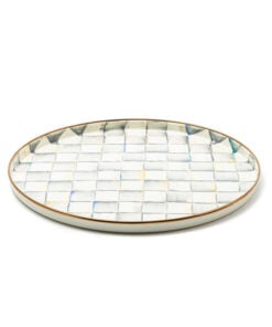 Mackenzie-Childs – Sterling Check Enamel Round Tray