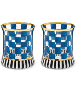 MacKenzie-Childs Carnival Royal Tumbler Glass - Set of 2
