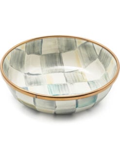 Mackenzie-Child's - Sterling Check Enamel Relish Dish