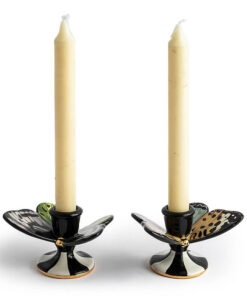 MacKenzie-Childs – Butterfly Toile Candle Holders, Set of 2 - Image 2