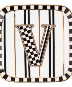 Mackenzie-Child's - Monogram Dish - V