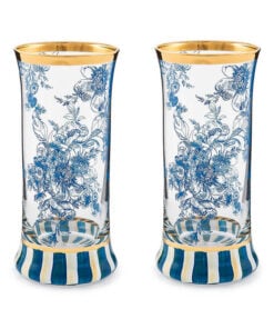Mackenzie-Child's - Royal English Garden Highball Glass, Set of 2