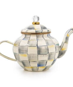 Mackenzie-Child's - Sterling Check 4 Cup Teapot