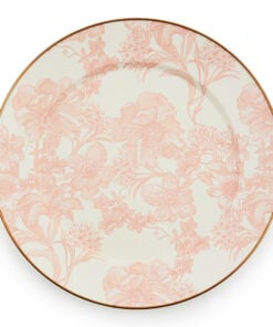 Mackenzie-Childs Rosy English Garden Enamel Charger/Plate