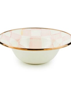 Mackenzie-Childs Rosy Check Breakfast Bowl