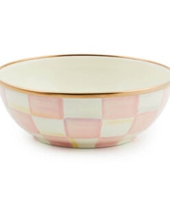 Mackenzie-Childs Rosy Check Everyday Bowl