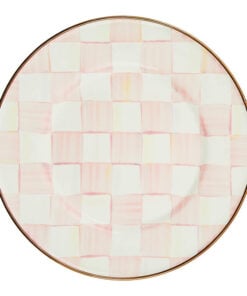 Mackenzie-Childs Rosy Check Salad/Dessert Plate