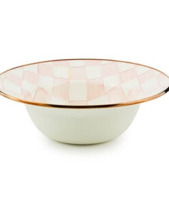 Mackenzie-Childs Rosy Check Serving Bowl