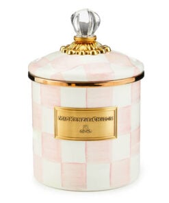 Mackenzie-Childs Rosy Check Small Canister