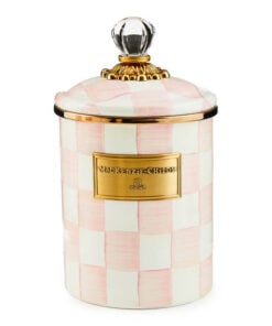 Mackenzie-Childs Rosy Check Medium Canister