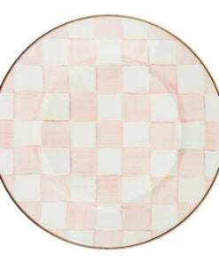 Mackenzie-Childs Rosy Check Dinner Plate